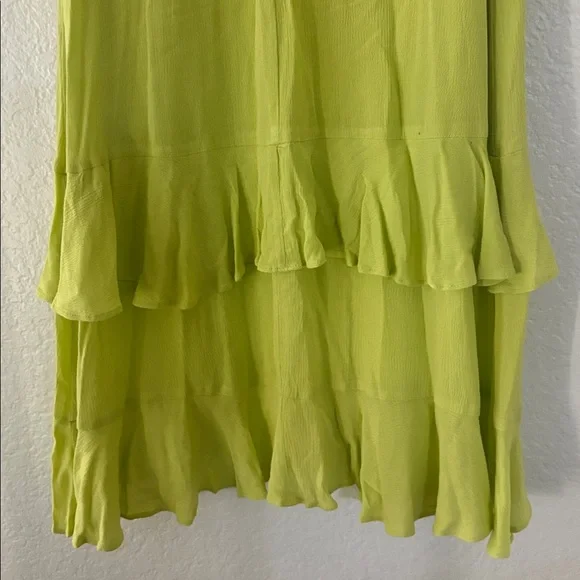 Lulus Island Time Lime Green Ruffled Midi Dress - Picture 12 of 15
